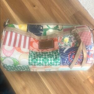 Coach Colorful Patchwork Wristlet